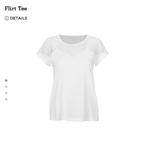 CAbi Flirt Tee White Fitted Short Sleeve Blouse - Picture 10 of 11